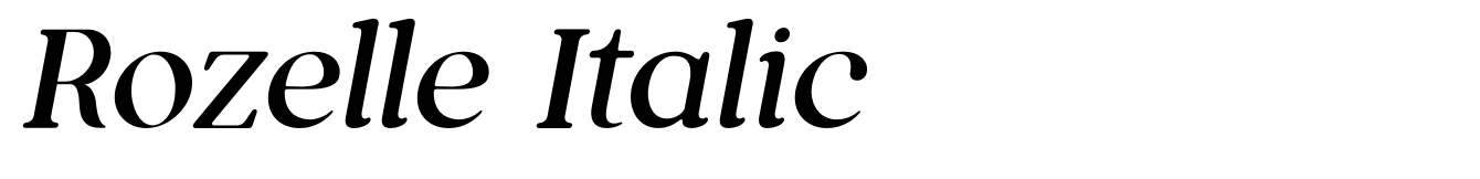 Rozelle Italic